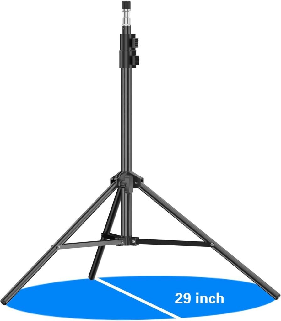 Lichtstatief 210cm Aluminium - Lampstatief met 1/4 Schroef - Inklapbaar Tripod voor Studioverlichting en Softbox - 5kg Draagvermogen
