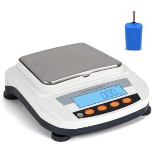 Precisieweegschaal 0,01g Nauwkeurig – Digitale Weegschaal met LCD Display – Laboratorium Weegschaal met RVS Weegplaat – Capaciteit 3000g