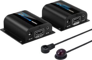HDMI Netwerk Extender 60 Meter – HDMI Over Ethernet Kabel – 3D 1080p Video En Audio Overdracht – CAT6 CAT6A CAT7 Ondersteuning