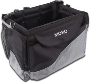 Fietsmand voor Huisdieren 35 x 25 x 28 cm – Voorop Monteerbare Reismand voor Katten en Honden – Draagbare Transporttas voor Outdoor Gebruik – Huisdierenmand Fiets