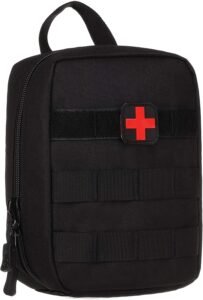 Mini EHBO Tas met Molle Systeem – Tactische Medische Opbergtas voor Outdoor, Reizen en Kamperen – Waterafstotend Nylon – Lichtgewicht Lege Eerste Hulp Organizer