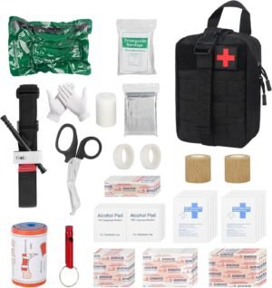 Militaire survival kit 54 delig met tactische EHBO set voor outdoor gebruik