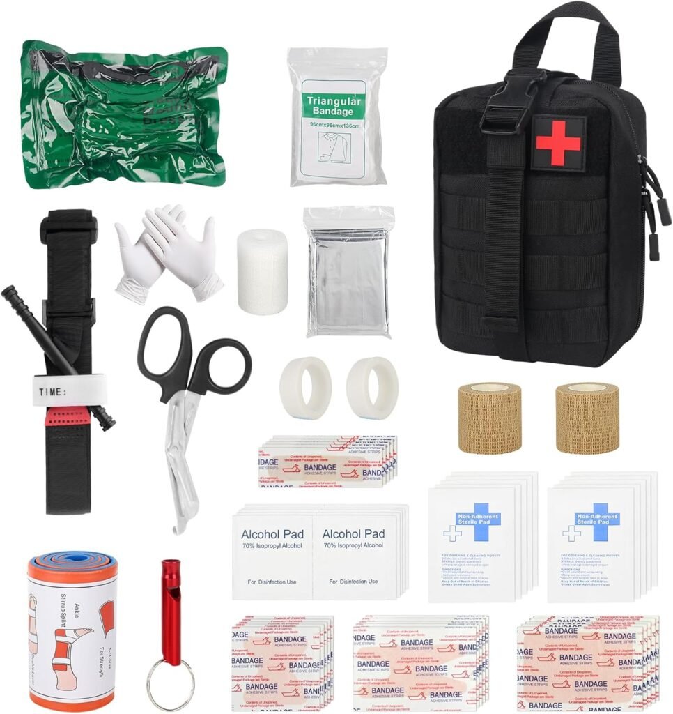 Militaire survival kit 54 delig met tactische EHBO set voor outdoor gebruik