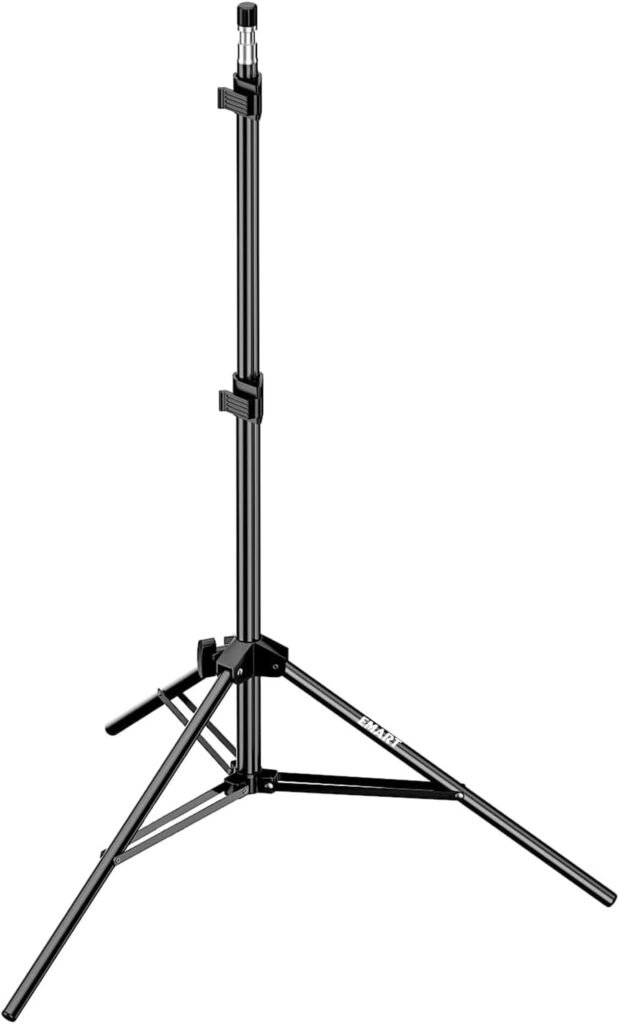 Lichtstatief 210cm aluminium met inklapbaar tripod voor studioverlichting, reflector en softbox met 1/4 schroef