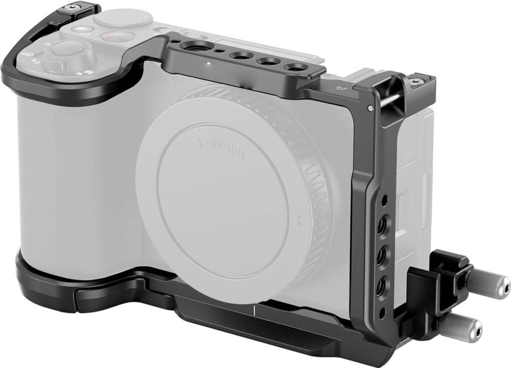 Camera cage kit voor Sony Alpha ZV-E10 II met HDMI kabelklem en quick release plaat