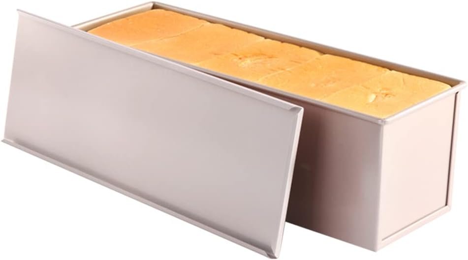 Broodbakvorm met deksel voor 1200g deeg met antiaanbaklaag en ventilatiegaten voor brood en toast