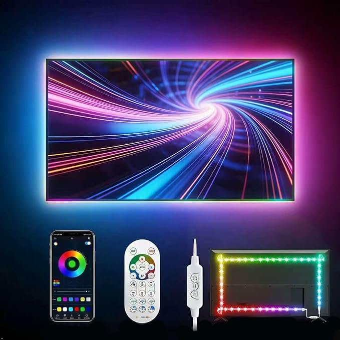 LED strip verlichting 5 meter voor TV achtergrondverlichting met RGB LED en afstandsbediening