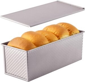 Pullman broodbakvorm met deksel en antiaanbaklaag voor rechthoekig brood en toast uit de oven