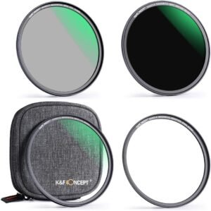 Magnetische lens filter set 72mm met UV, CPL en ND1000 camerafilters van optisch glas voor fotografie met filtertas