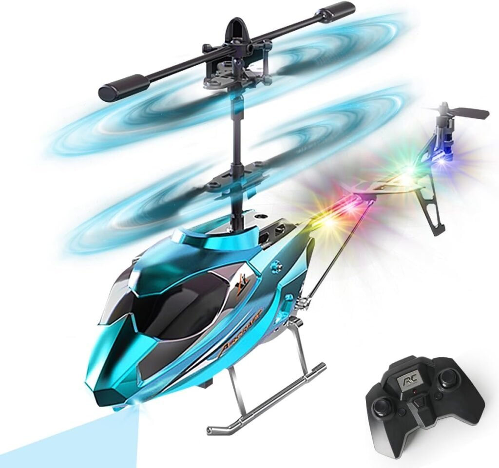 RC helikopter 2.4G afstandsbediening LED licht vaste hoogte éénknops start speelgoed helicopter voor kinderen en volwassenen groen