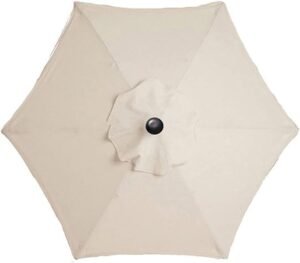 Parasol vervanghoes 3m waterdicht – parasoldoek terras tuin – UV-bestendig beschermhoes – weerbestendig versterkte rand