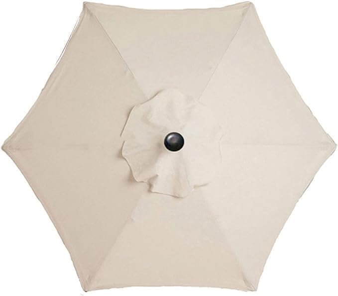 Parasol vervanghoes 3m beige waterdicht UV-bestendig terras tuin parasol dakdoek beschermhoes