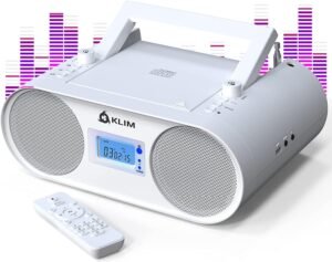 Boombox radio met cd speler – Bluetooth speaker mp3 speler – AM/FM USB AUX oplaadbaar afstandsbediening – draagbare muziekspeler