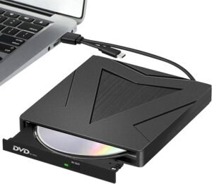 Externe DVD/CD Drive USB 3.0 & USB-C – Draagbare CD/DVD Speler en Brander voor Laptop, PC en MacBook – Compatibel met Windows, Linux en macOS