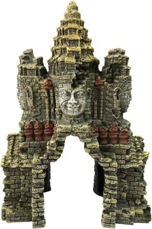 Aquarium Boeddha beeld decoratie met gat voor betta vissen ornament aquarium sierfiguur zwemdoorgang