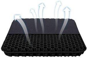 Gel zitkussen drukverlichtend – Stoelkussen ademend antislip – Honingraat design auto bureau rolstoel