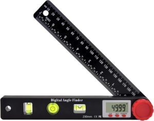 Digitale hoekmeter LCD display waterpas – Protractor meetinstrument bouw en kluswerk – Nivelleer en lock functie – 0-999° hoekmeting