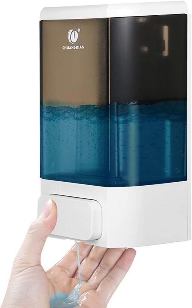 Wandgemonteerde zeepdispenser navulbaar voor badkamer en keuken shampoo afwasmiddel en handzeep pomp systeem gootsteen gebruik