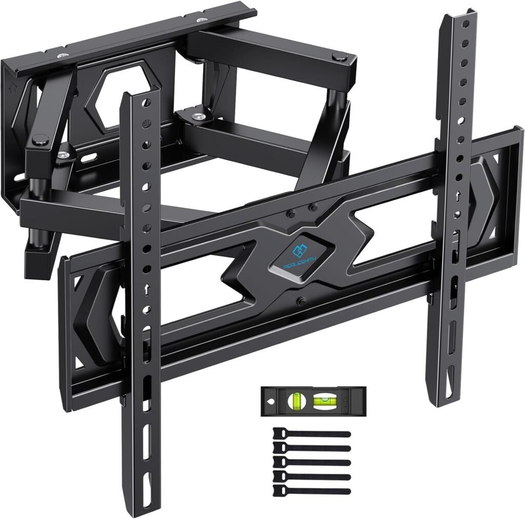 TV muurbeugel draaibaar kantelbaar voor 26-55 inch tv tot 40 kg VESA 400x400 wandmontage voor platte en gebogen schermen