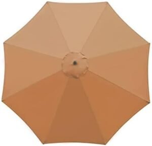 Parasolhoes Weerbestendig voor Buiten – Beschermhoes voor Tuinparasol – Waterdichte Outdoor Parasol Cover met UV Bescherming – Geschikt voor 3 meter parasol 8 ribs