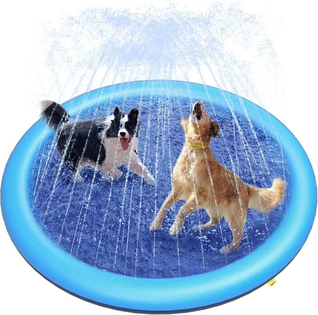 Opvouwbaar hondenbad 159 cm met antislip bodem voor grote honden en zomer waterplezier