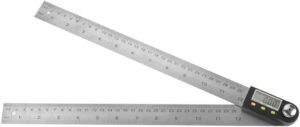 Digitale hoekmeter 0-300mm – Goniometer houtbewerking timmerwerk – Mitre gauge hoekfinder liniaal – RVS uitvoering DIY bouw