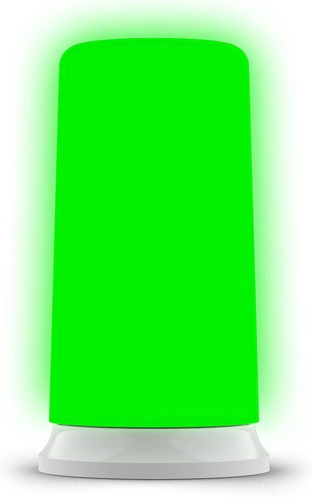 Groene witte lichttherapie lamp met LED stralen en touch sensor voor ontspanning en slaapondersteuning