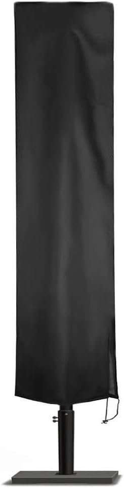 Waterdichte parasolhoes 240x57x57 cm met rits van 210D Oxford materiaal voor tuin en buiten