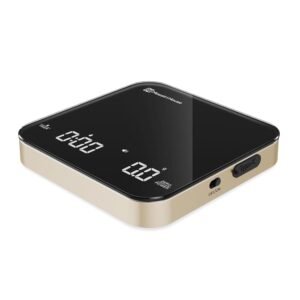 Espressoweegschaal met timer – Mini koffieweegschaal voor espresso en pour over – Digitale keukenweegschaal – 2 kg, 0,01 g nauwkeurigheid