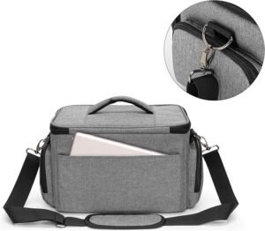 Naaibox met schouderriem – Naaidoos en opbergtas voor naaibenodigdheden – Draagbare organizer voor handwerk en naaigerei – Hoge capaciteit