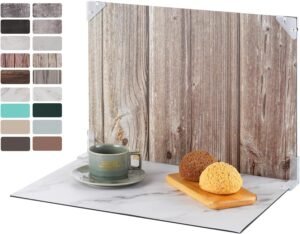 Fotografie Achtergrond Set 30 x 40 cm – Reflecterend Achtergrondpapier voor Productfotografie en Foodfotografie – 9 Stuks Dubbelzijdige Achtergronden met 18 Patronen