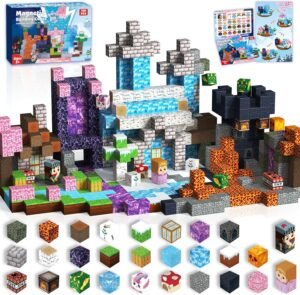 Magnetische Bouwstenen Set 132 Delig – Constructiespeelgoed voor Kinderen – Educatieve Bouwblokken met Opbergdoos – STEM Speelgoed voor Jongens en Meisjes 3-10 Jaar