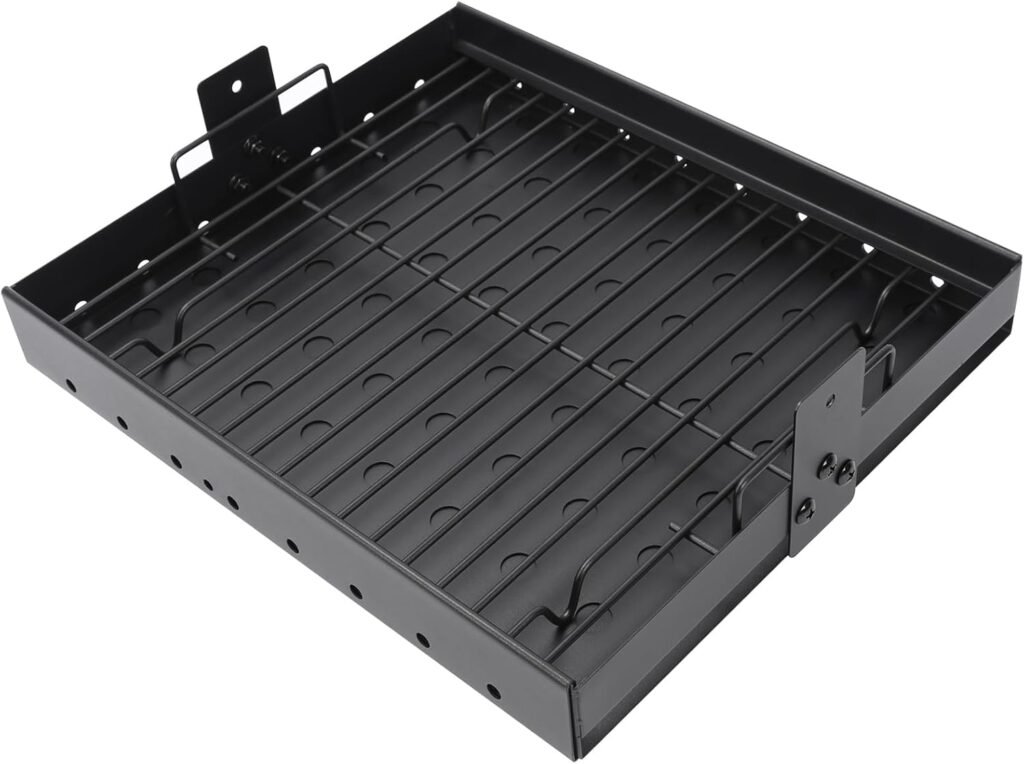 Verstelbare houtskoolbak 38-71 cm BBQ rooster universeel vervangend onderdeel voor buitenkeuken en indirect grillen
