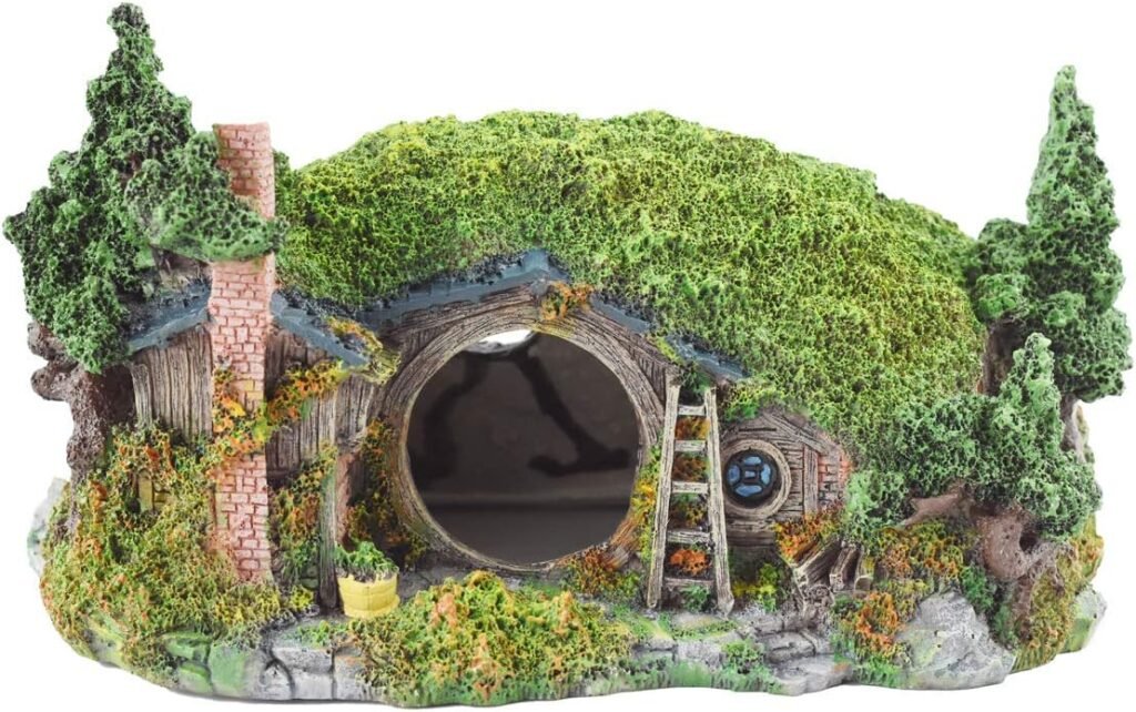 Aquarium ornament resin grot als schuilplaats voor vissen en reptielen