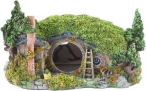 Aquarium Ornament Grot – Decoratie Schuilplaats voor Vissen en Reptielen – Resin Schuilhuis voor Aquarium en Terrarium – Habitat Decoratie