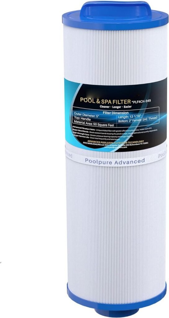 Spa filter vervangingscartridge 50 sqft filtratiepatroon voor jacuzzi en spa