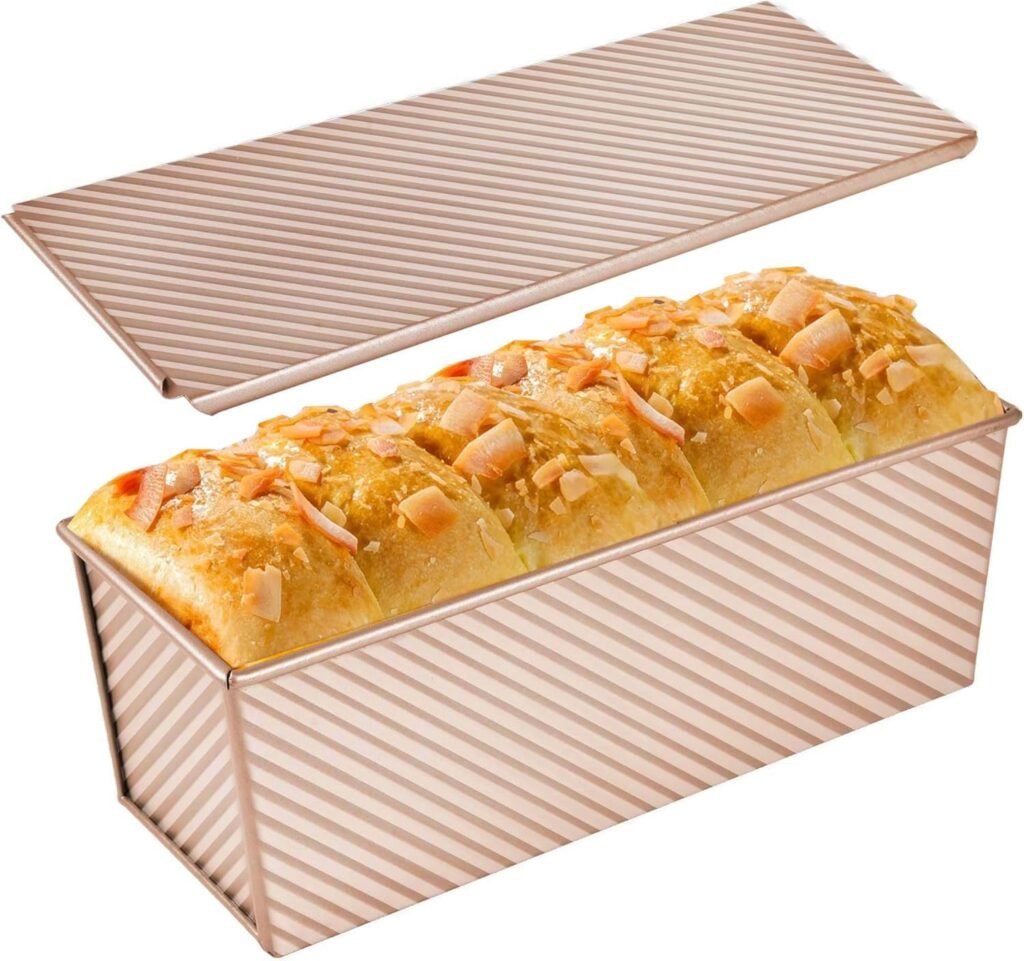 Broodbakvorm met deksel extra groot aluminium antiaanbak toastvorm voor brood, cake en toast