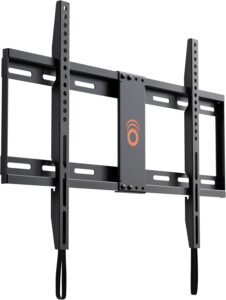 Vaste TV Muurbeugel voor TV tot 80 inch – Low Profile Wandbeugel met Trekkoord Sluitsysteem – Eenvoudige Kabeltoegang