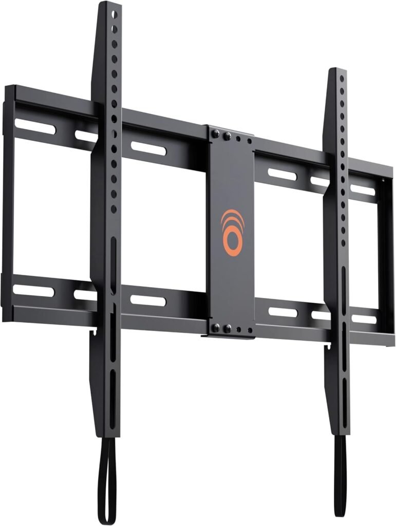 SlimView low profile vaste TV muurbeugel voor tv’s tot 80 inch met trekkoord sluitsysteem en eenvoudige kabeltoegang