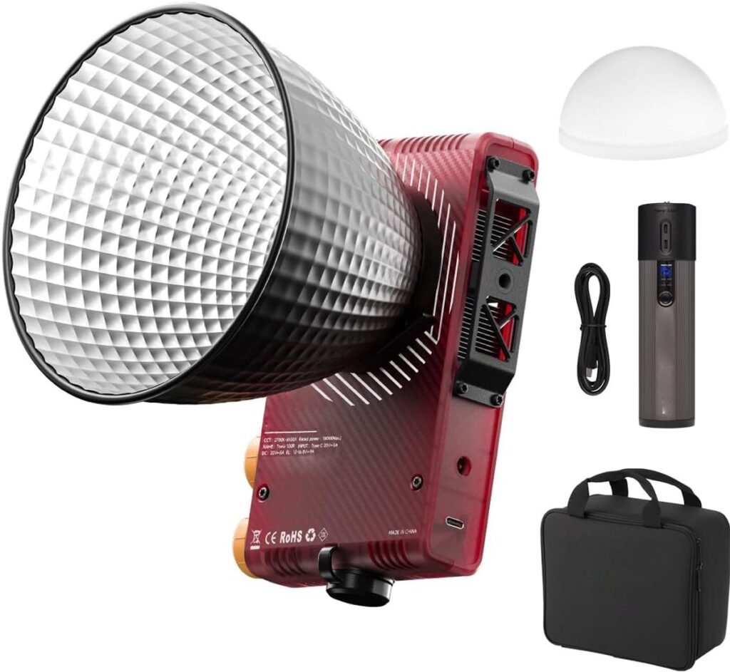 100W LED videolamp met reflector en diffuser voor fotografie en video