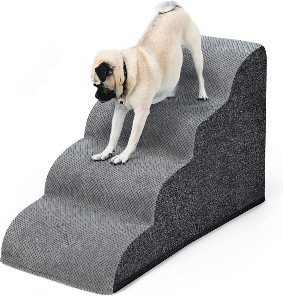 Hondentrap met 4 treden en antislip onderkant voor honden