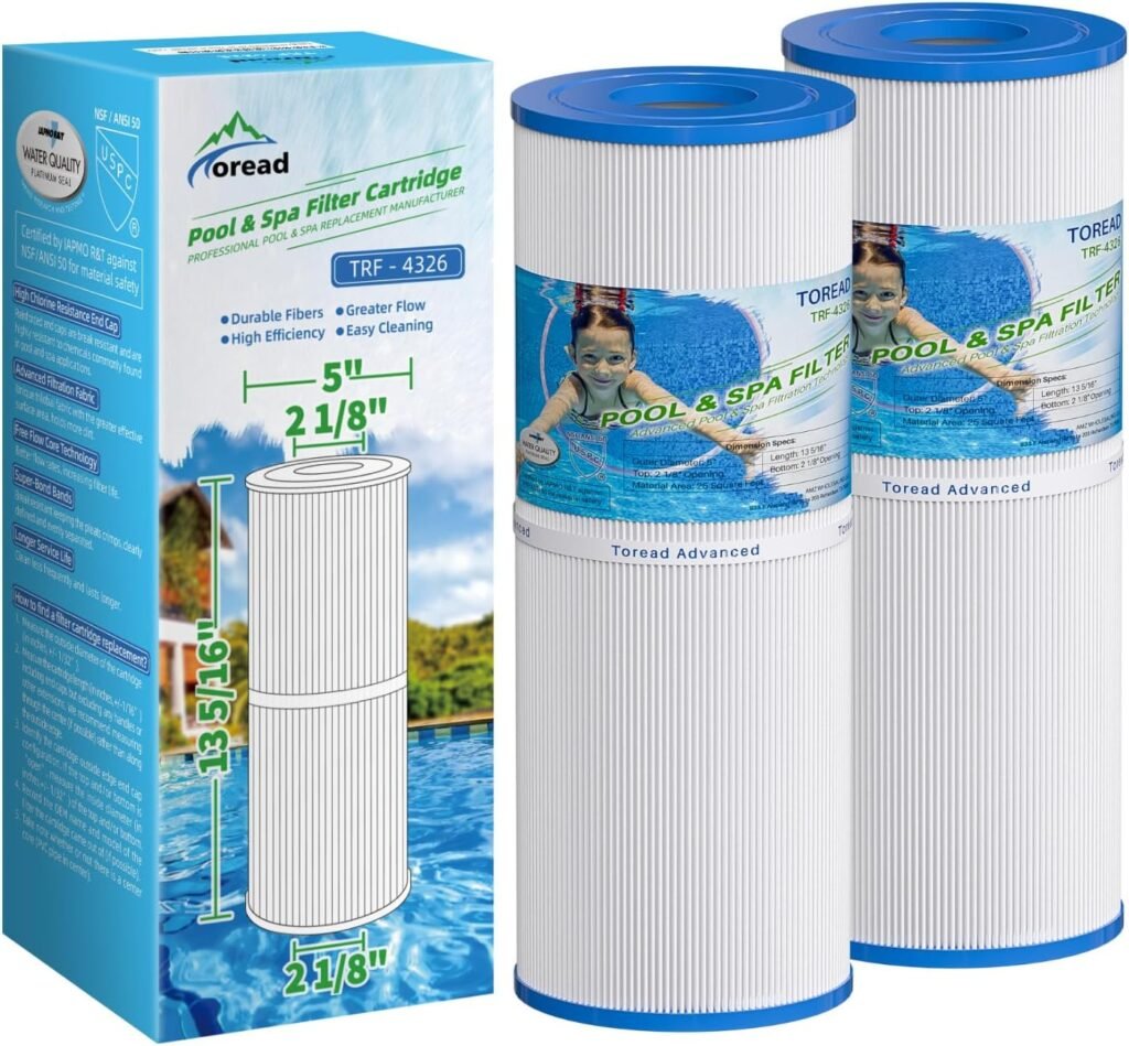 Spa filter vervangingscartridge 25 sqft set van 2 voor hot tub en jacuzzi compatibel met PRB25 IN C-4326 FC-2375 filterpatronen