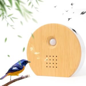 Vogelgeluiden Box met Bewegingssensor – Wandmontage Geluidsbox met Natuurlijk Vogelgezang – Rustgevende Natuurgeluiden voor Ontspanning