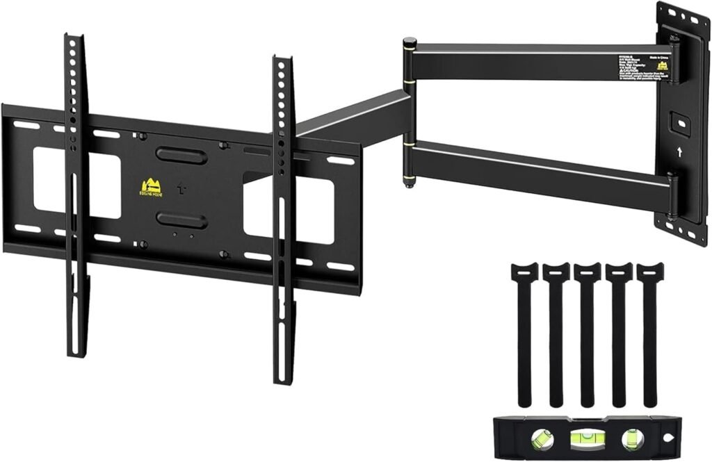 Draaibare TV muurbeugel 23-60 inch met uittrekbare arm en VESA 400x400 mm bevestiging tot 40 kg