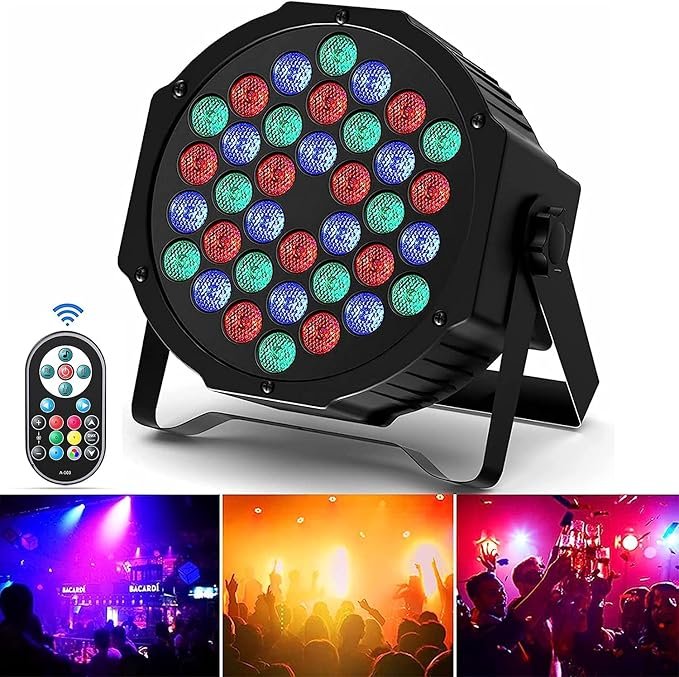RGB LED stageverlichting met 36 LED's en DMX512 disco licht projector voor feesten en shows