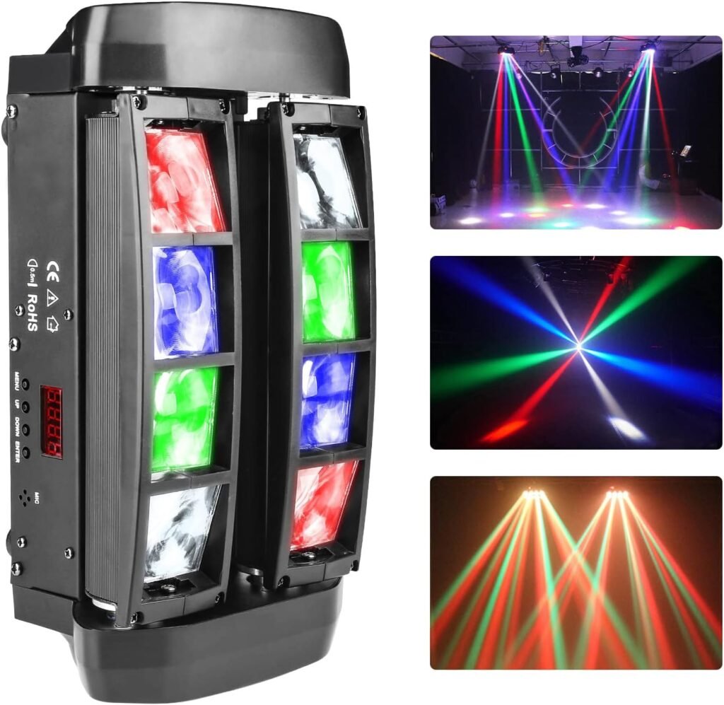 Moving head LED disco licht met RGBW lichteffecten voor feest en DJ gebruik