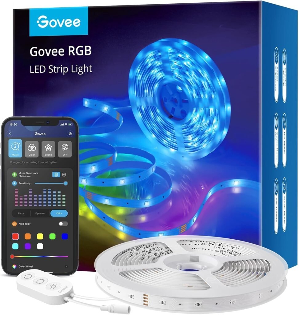 WiFi LED strip 5 meter slimme RGB verlichting met app bediening kleurverandering en muzieksynchronisatie compatibel met Alexa en Google Assistant