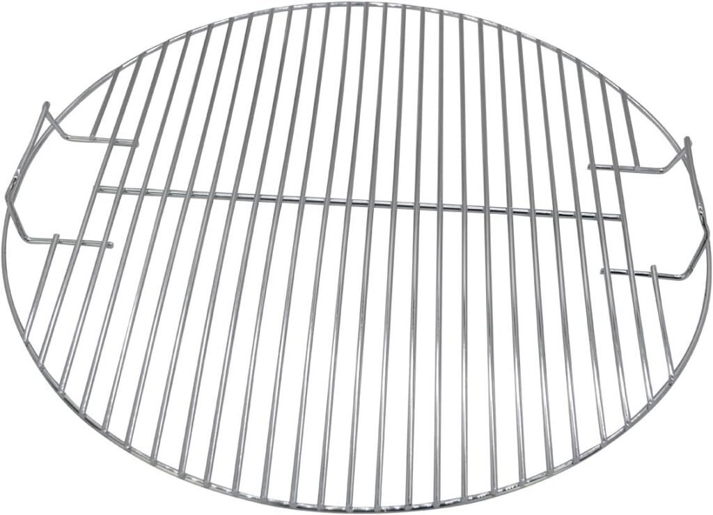 RVS grillrooster 44,5 cm voor houtskoolbarbecue, rond BBQ rooster van roestvrij staal voor kamado en keramische barbecue