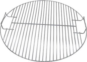 RVS Grillrooster 44,5 cm – BBQ Rooster voor Houtskoolbarbecue – Rond Grillrooster van Roestvrij Staal voor Kamado en Keramische Barbecue