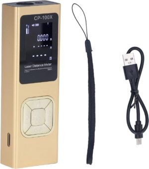 Laserafstandsmeter 100M met digitale meting voor afstand, oppervlakte en volume met USB oplaadkabel